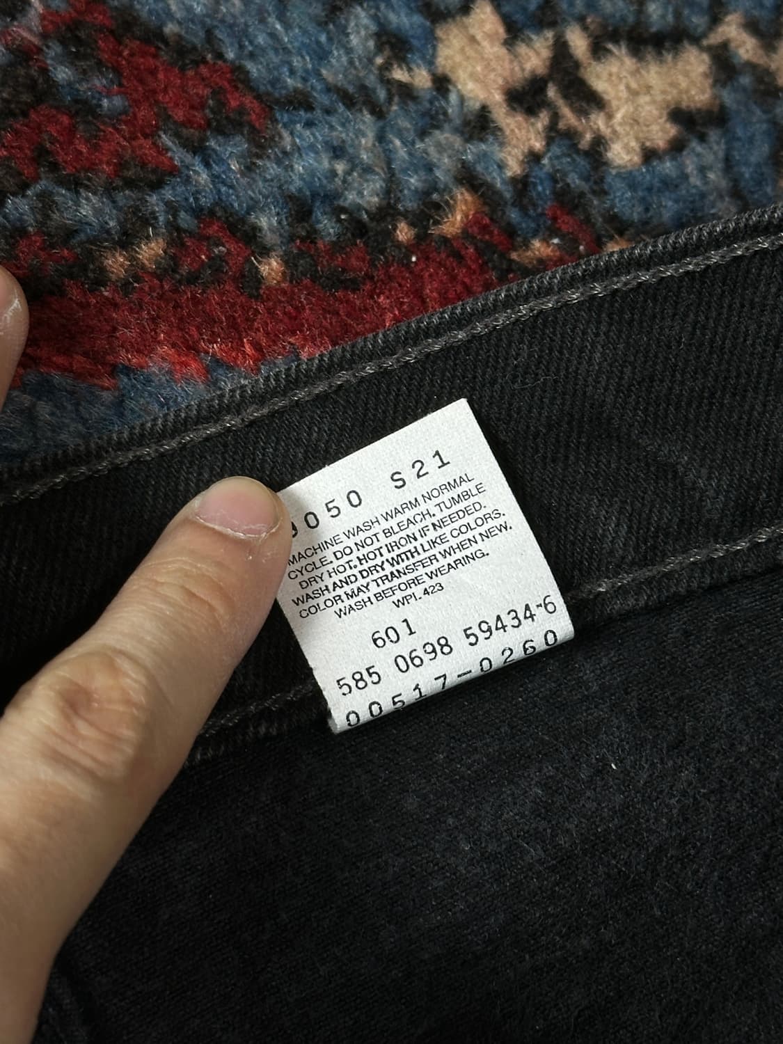 90's USA Made 빈티지 리바이스 517 블랙 부츠컷 상품이미지10