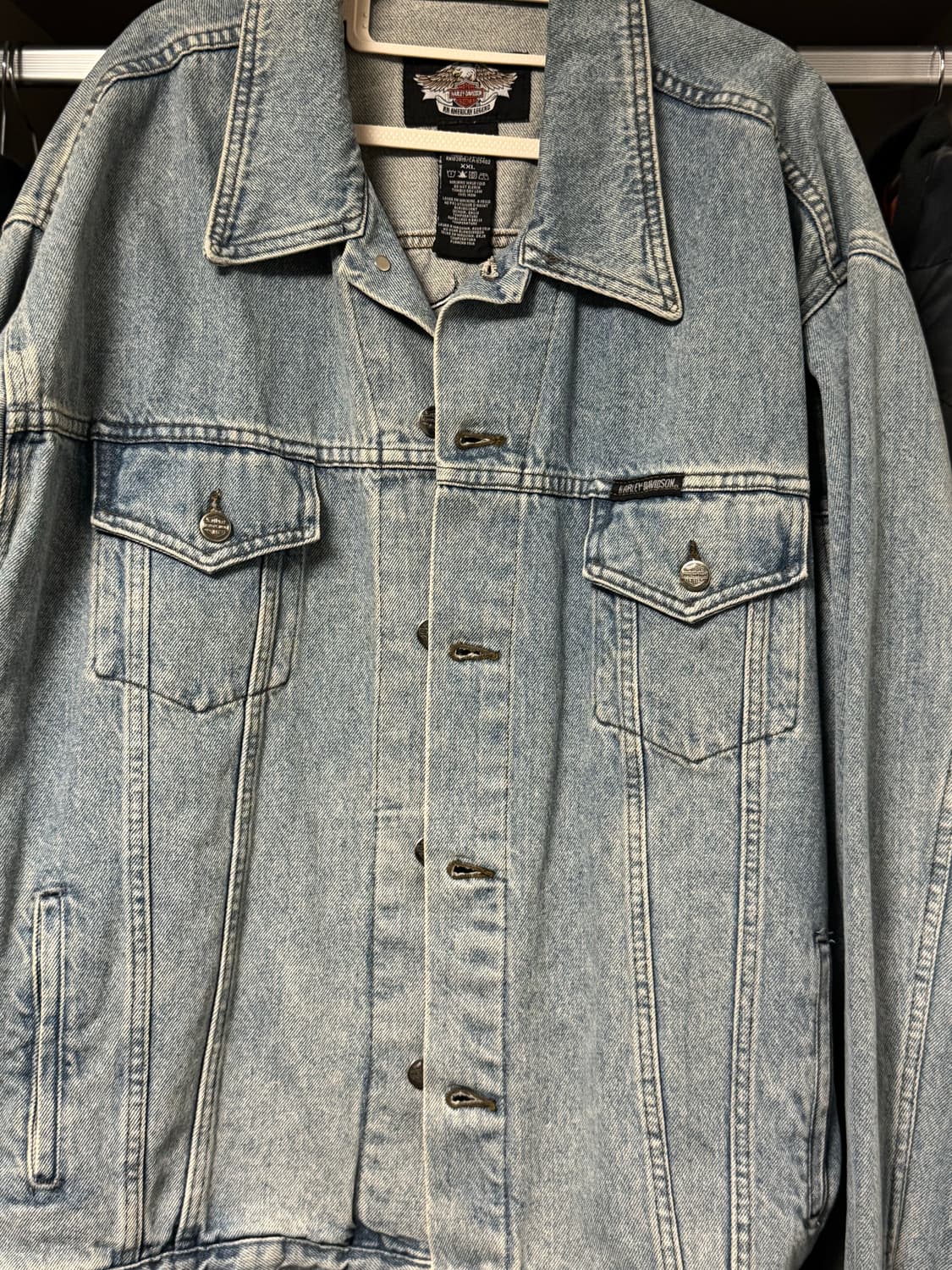 90‘s 할리데이비슨 데님 트러커 자켓 상품이미지2