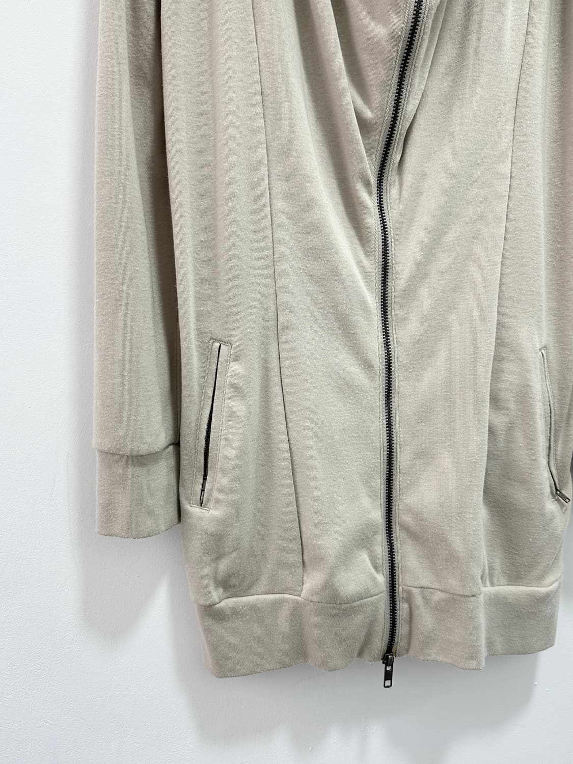 Asymmetric drape raccoon fur cardigan 상품이미지5