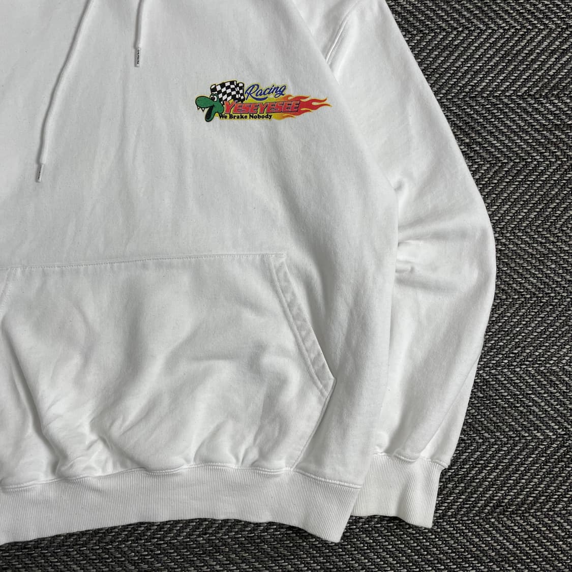 예스아이씨 레이싱 빅로고 그래픽 후드 티셔츠 o 2959 상품이미지4