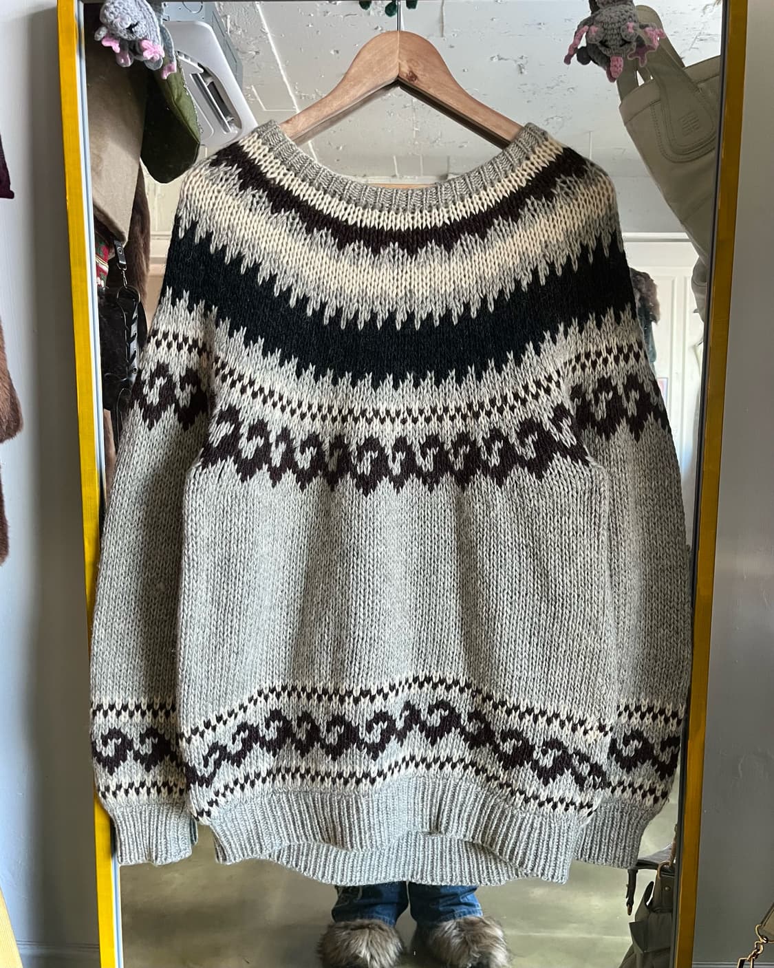 Mighty-Lord Heavy Wool Cowichan Sweater 상품이미지3