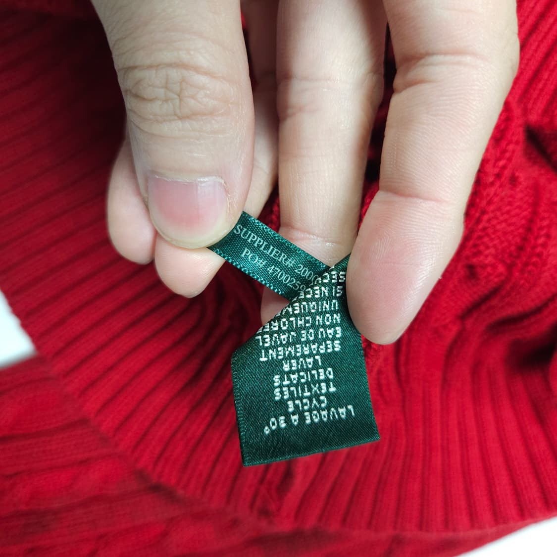 폴로 랄프로렌 꽈배기 니트 집업  상품이미지6