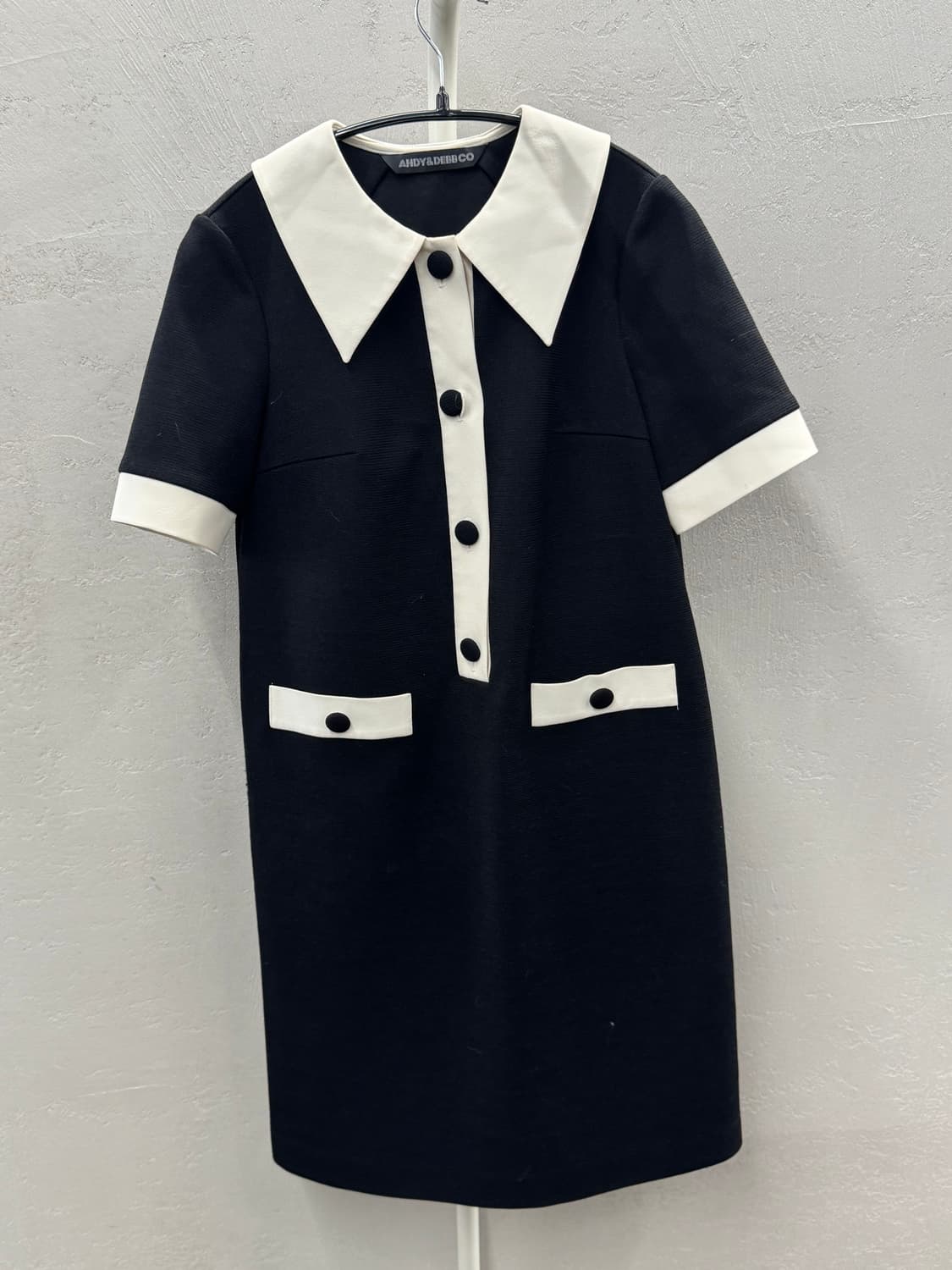 앤디앤뎁 블랙 앤 화이트 원피스 S 상품이미지3