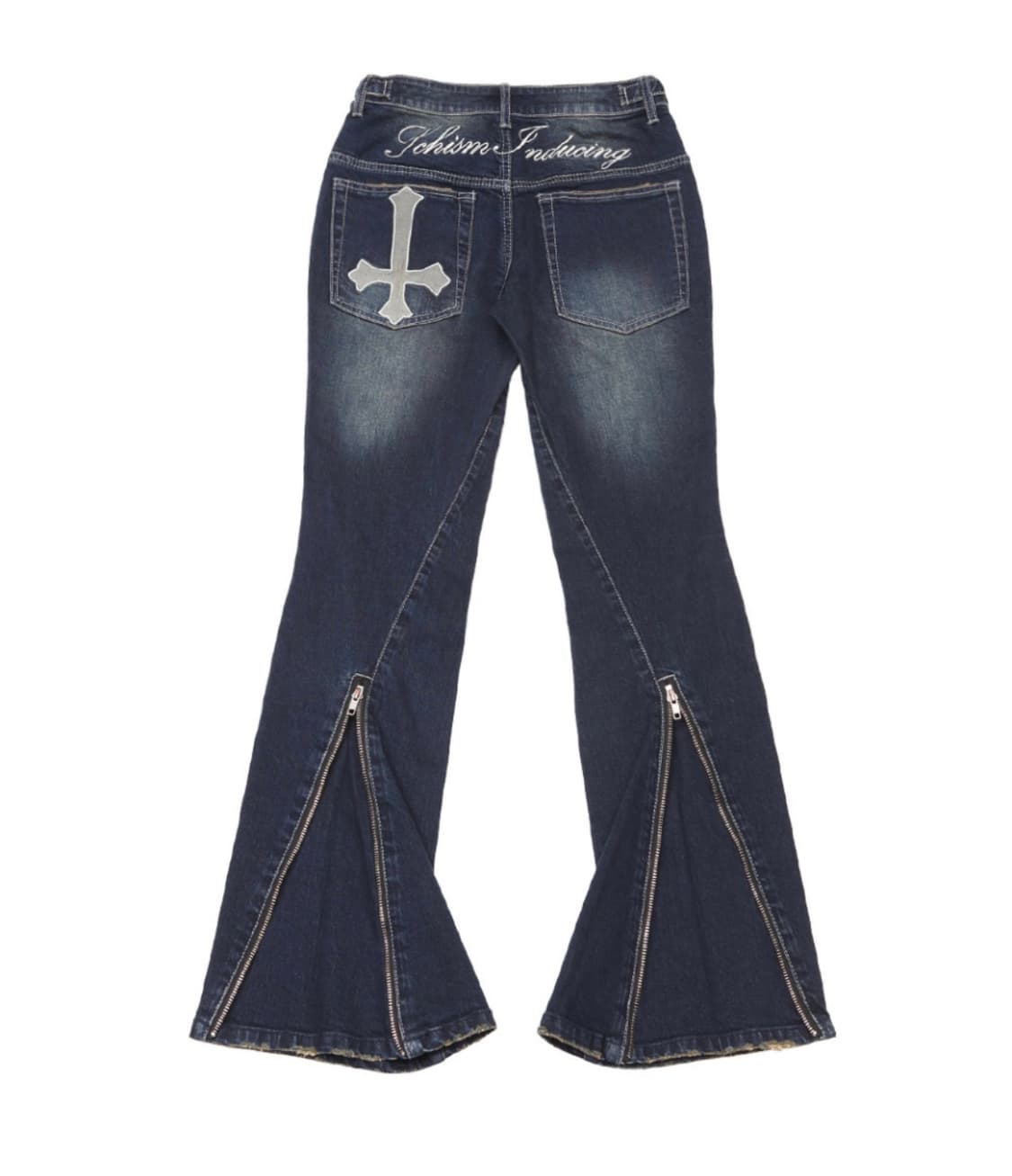 스키즘 인듀싱 TWISTED BACK ZIPPER HEM JEANS BL 상품이미지3