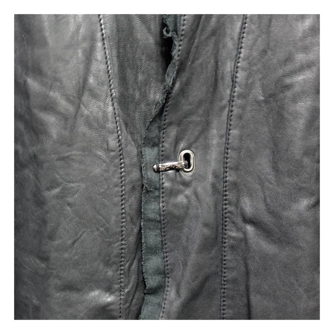 [44] SHELLAC 쉘락 아카이브 아티잔 레이어드 컷오프 램레더자켓 상품이미지7