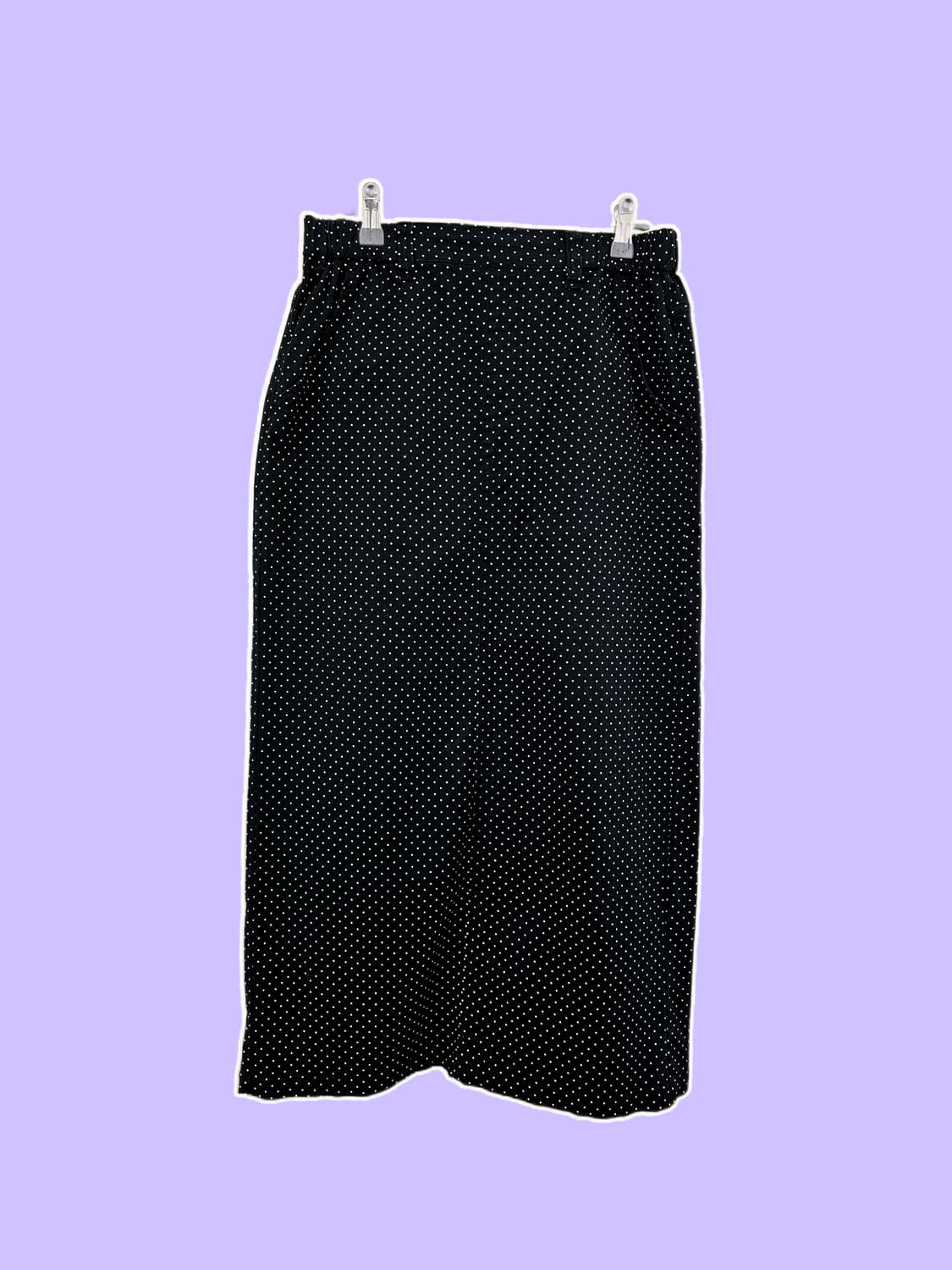 Studio Cllip 블랙 도트 롱스커트 상품이미지1