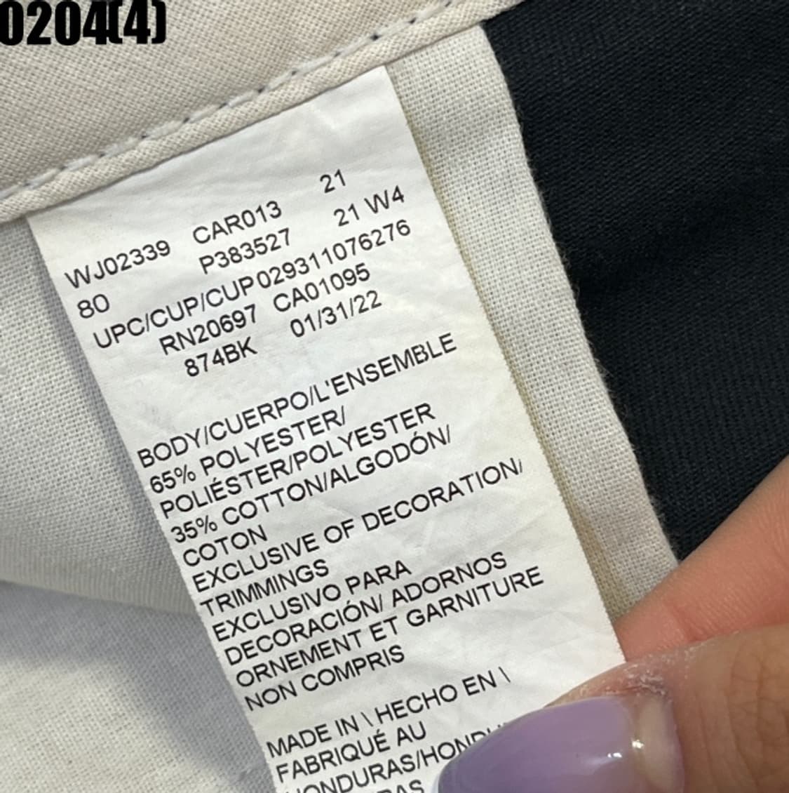 [80] 디키즈 874 블랙 워크 치노 팬츠 0204(4) 상품이미지3