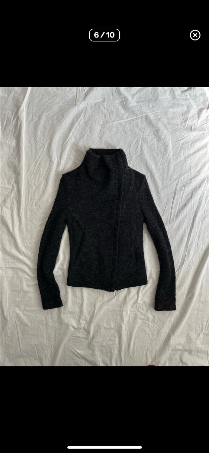 IRO 하이넥 드레이프 울 니트집업 상품이미지4