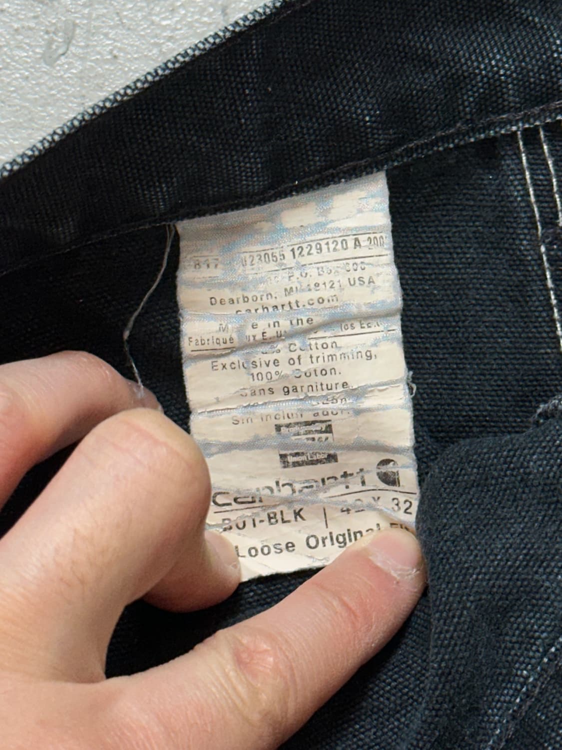 OG USA Made 칼하트 B01 더블니 팬츠 칼하트 썩블니 상품이미지9