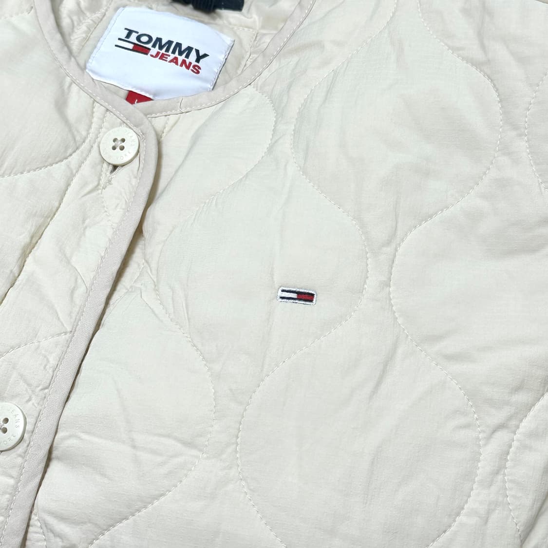 타미진스 여성 퀄팅 경량 자켓 크림 L 상품이미지2