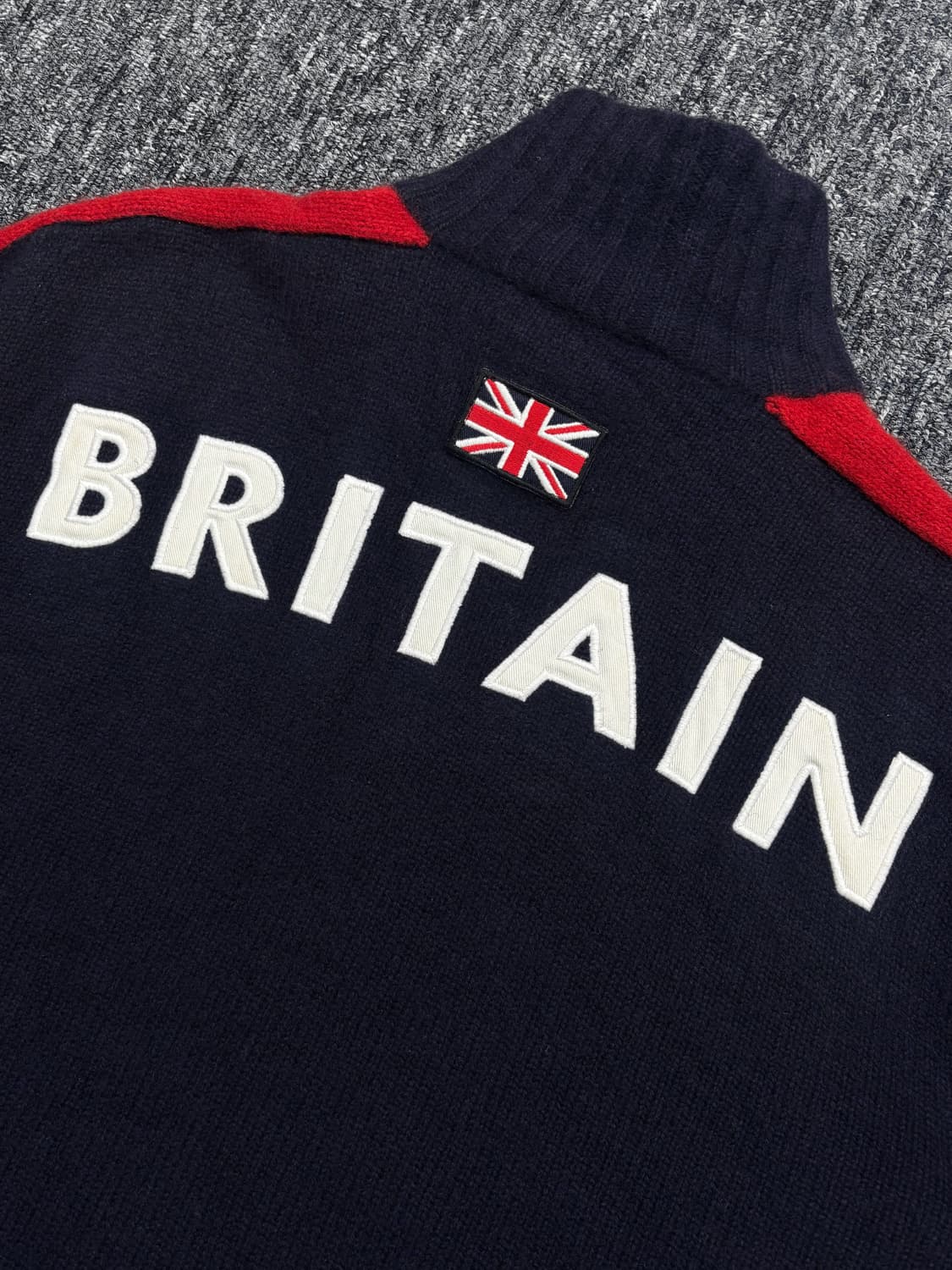 폴로 네이비 램스울 브리튼 니트 집업  상품이미지8