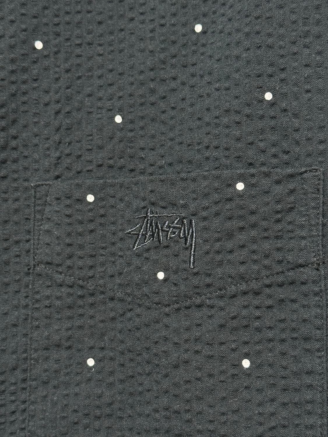 정품) 스투시 시어서커 반팔 셔츠 S 상품이미지3