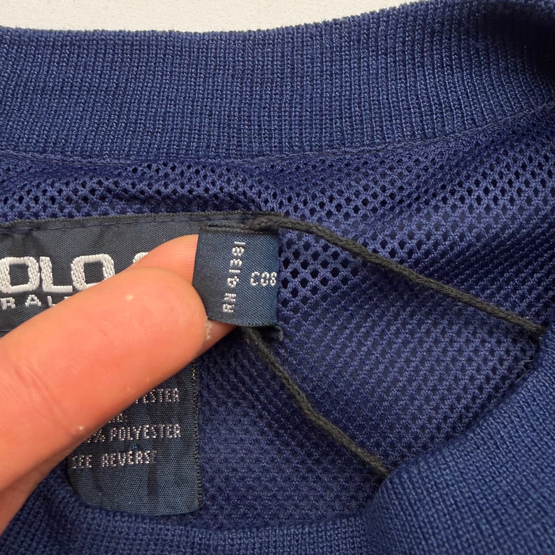 90s 폴로 랄프 로렌 골프 네이비 웜업 M 상품이미지9