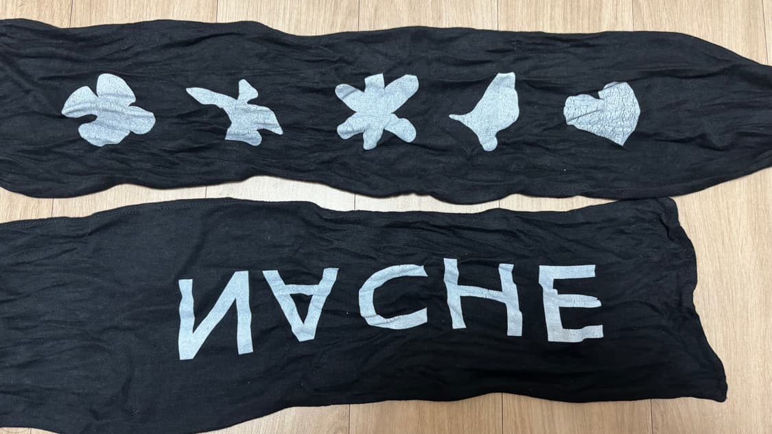 Nache 2-WAY PRINTED LOOSE T-SHIRT BLACK 상품이미지3