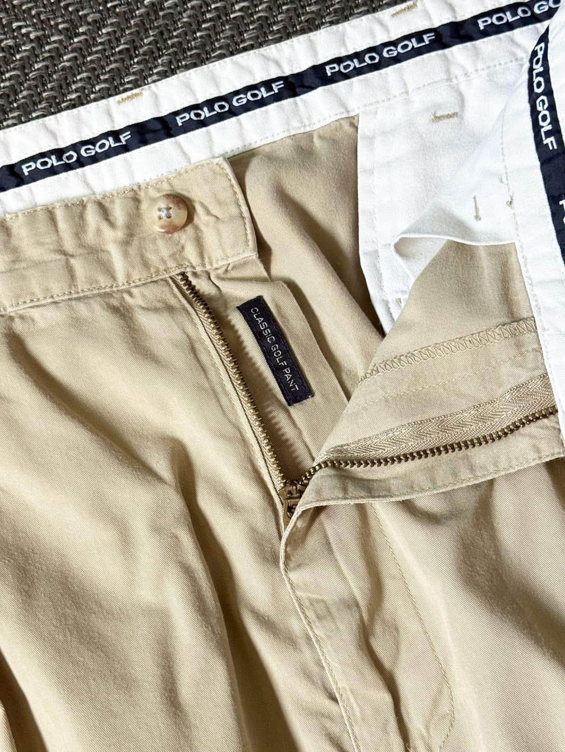 (34) 90s 폴로 랄프로렌 골프 클래식 더블 플리츠 치노 팬츠 상품이미지3
