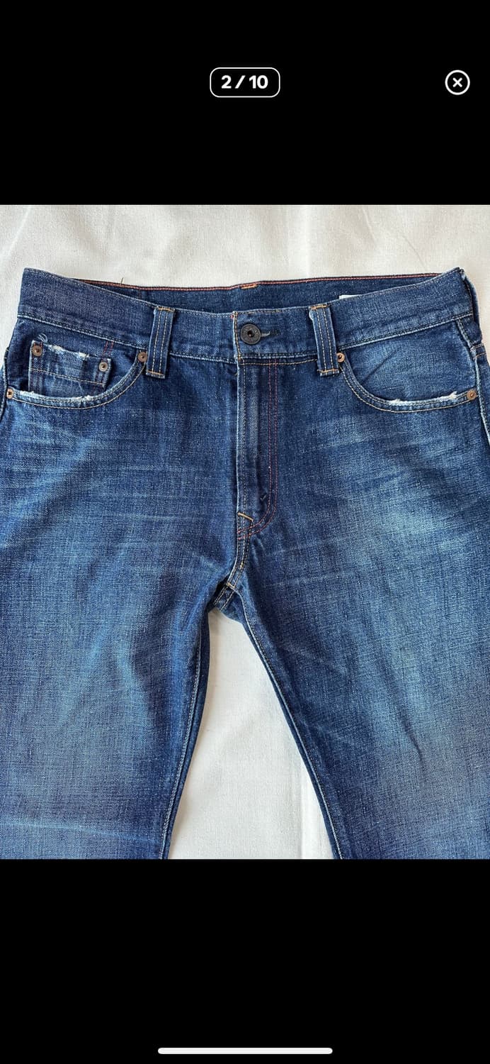 리바이스 프리미엄 그린탭 워싱진 34X33 상품이미지2