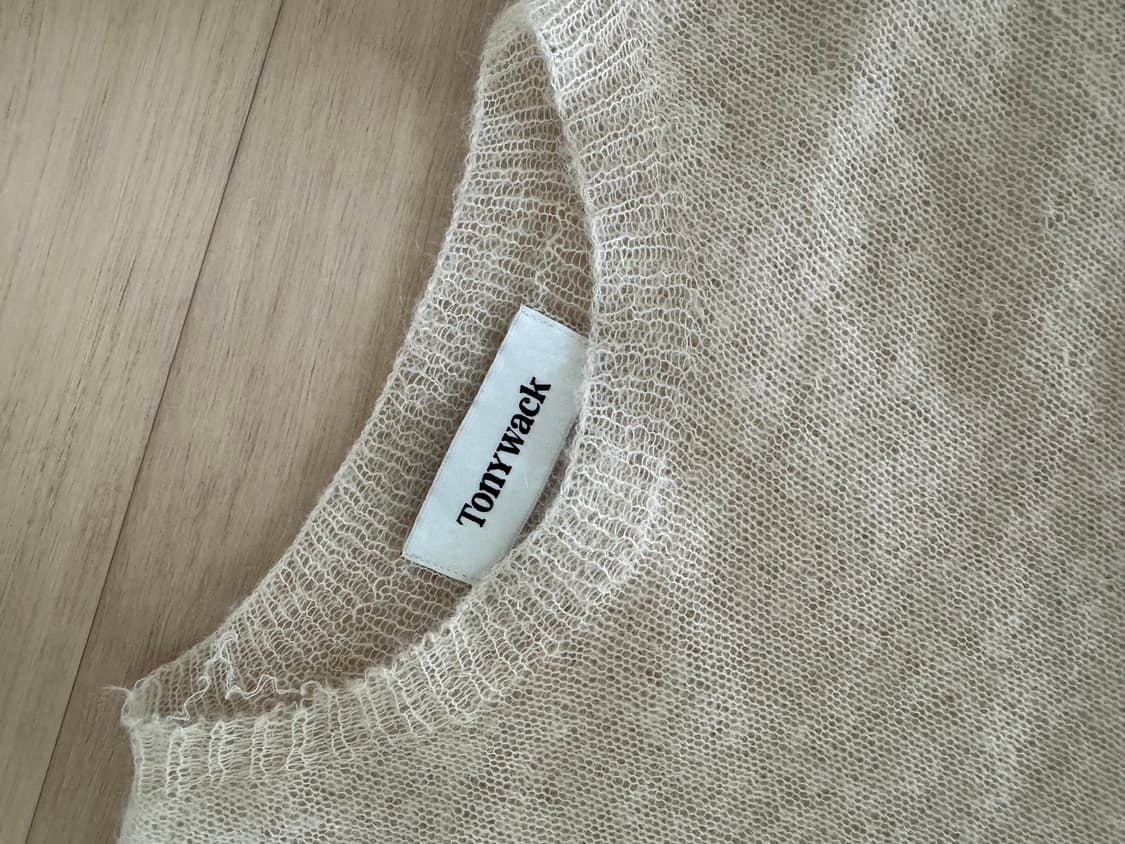 LIGHT WEIGHT MOHAIR SWEATER_ CREAM 상품이미지6