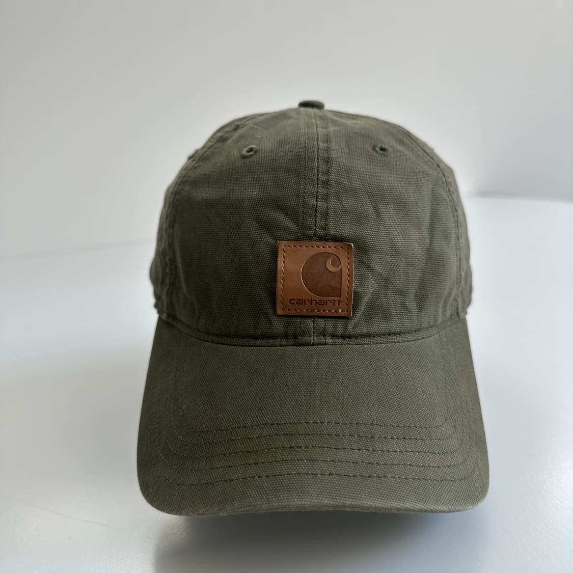 Carhartt 칼하트 오데사 레더 로고 볼캡 상품이미지2