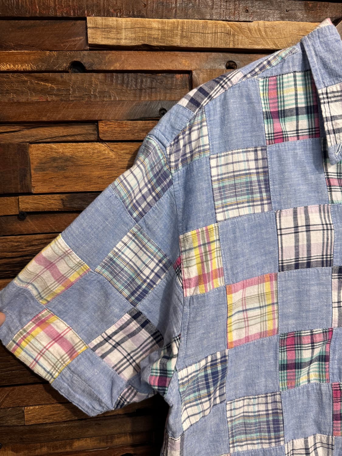 90s polo Jeans co, patchworked Shirt 상품이미지10