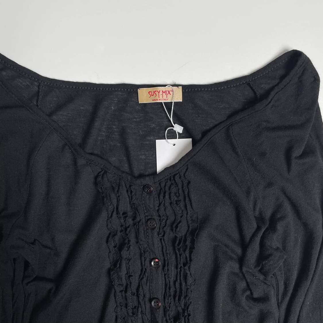 Susy mix 러플 포인트 롱 슬리브 (italy)   상품이미지5