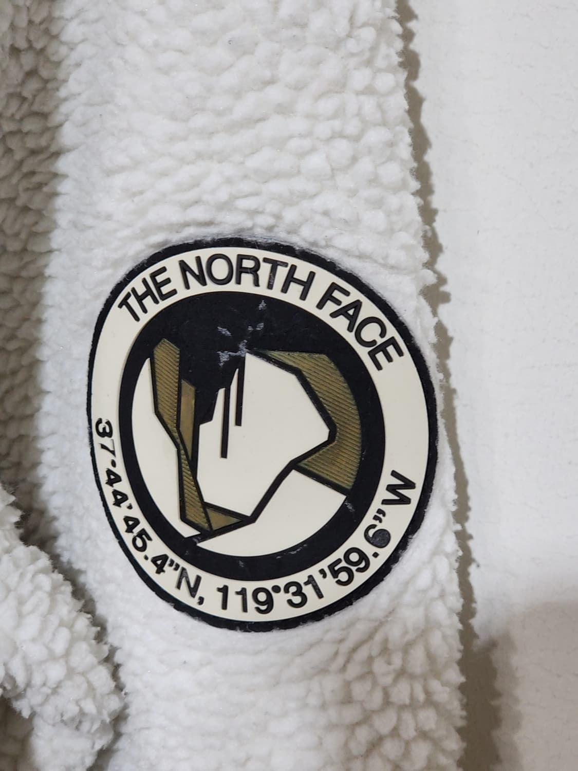 노스페이스 플리스 점퍼 화이트 뽀글이 빅사이즈 후리스 자켓  상품이미지5