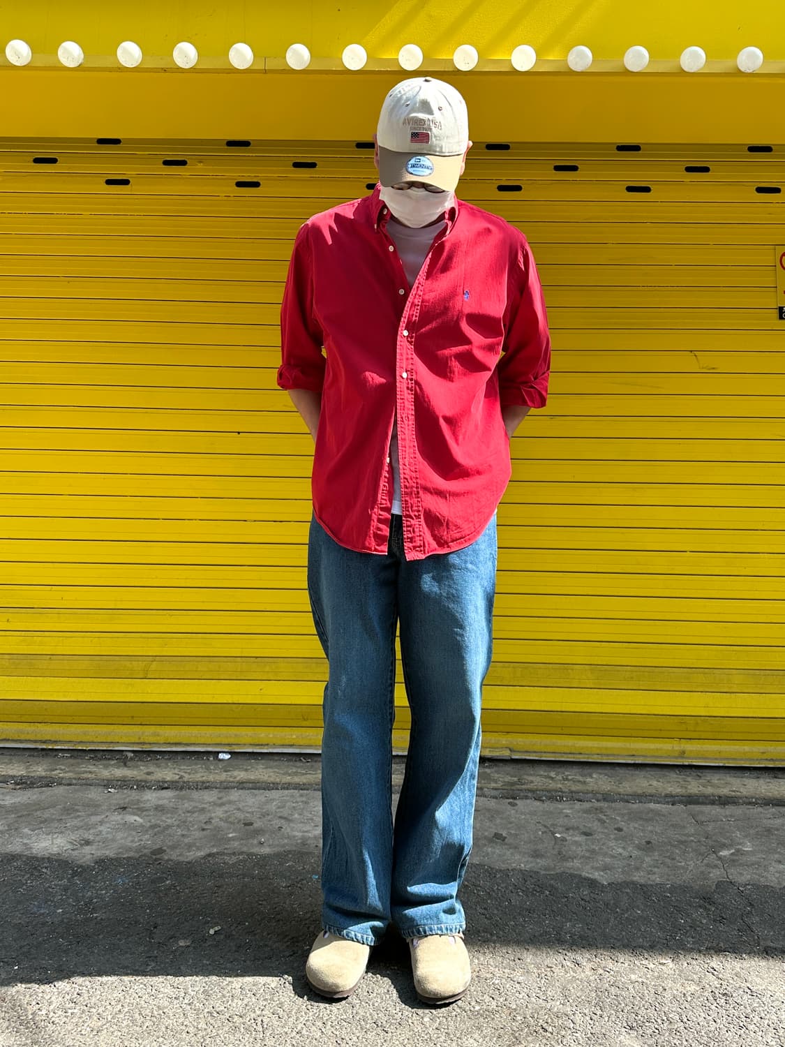 폴로 랄프로렌 옥스포드 셔츠 클래식핏 레드 XL 상품이미지6