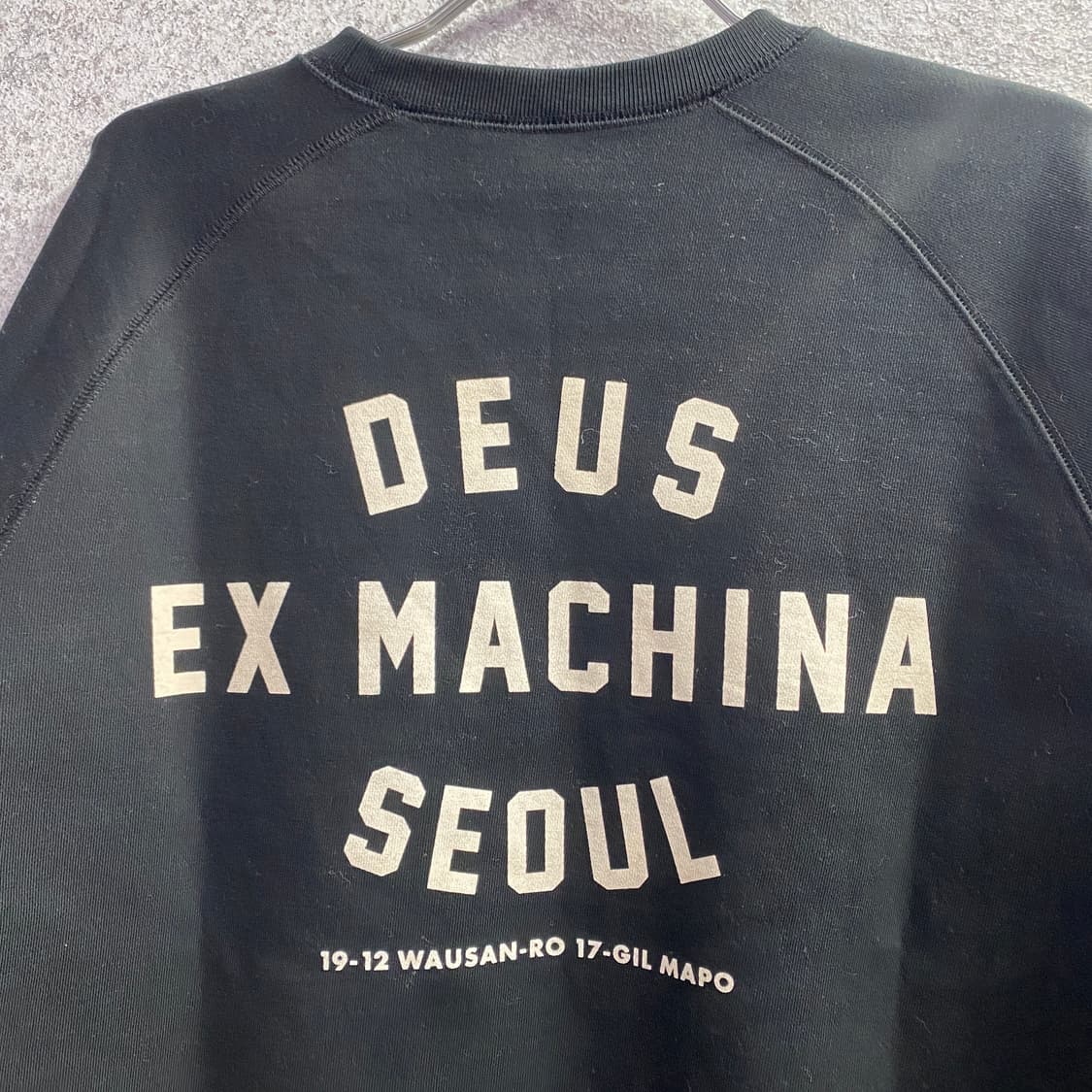 데우스 엑스 마키나 서울 아드레스 크루넥 블랙 맨투맨 B3602 상품이미지5