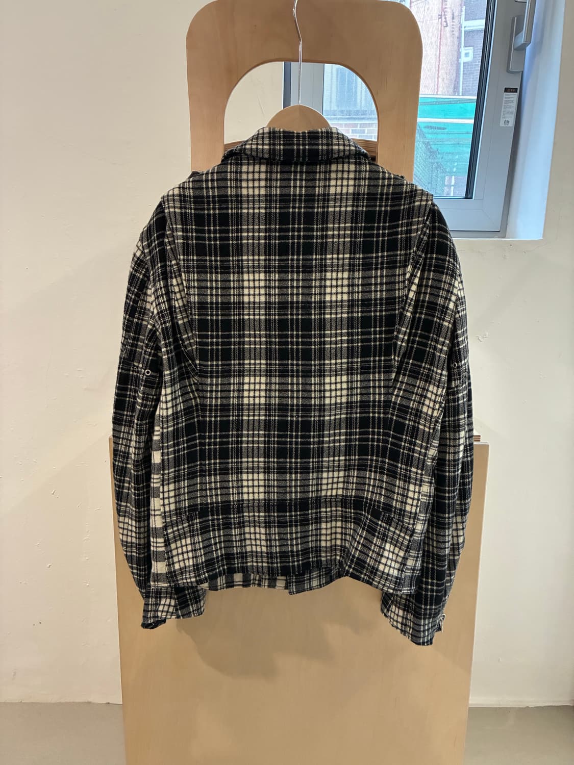 꼼데가르송 블랙 라이더 자켓 상품이미지5