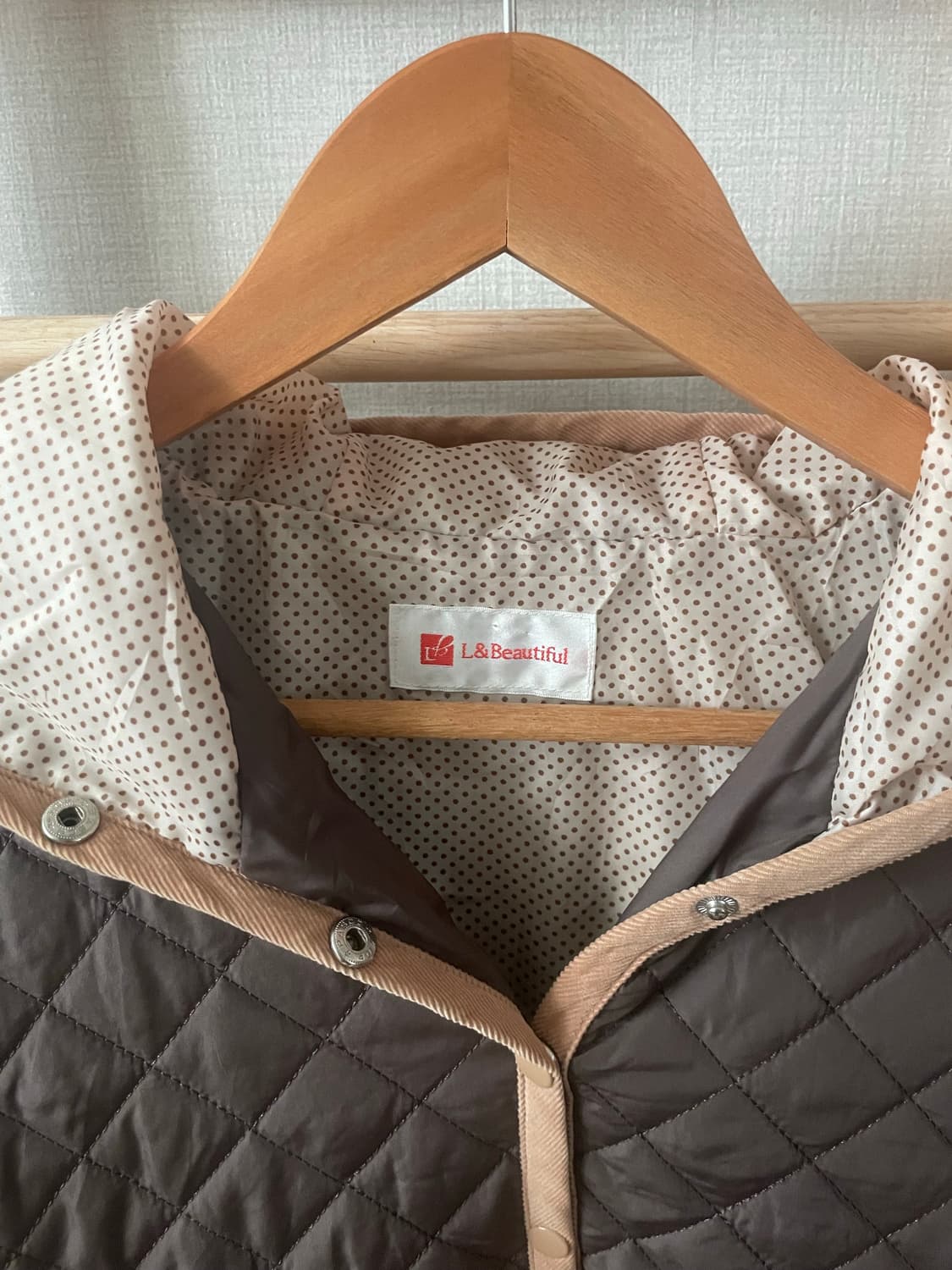 모리걸 빈티지 안감 도트 퀼팅 자켓 상품이미지3