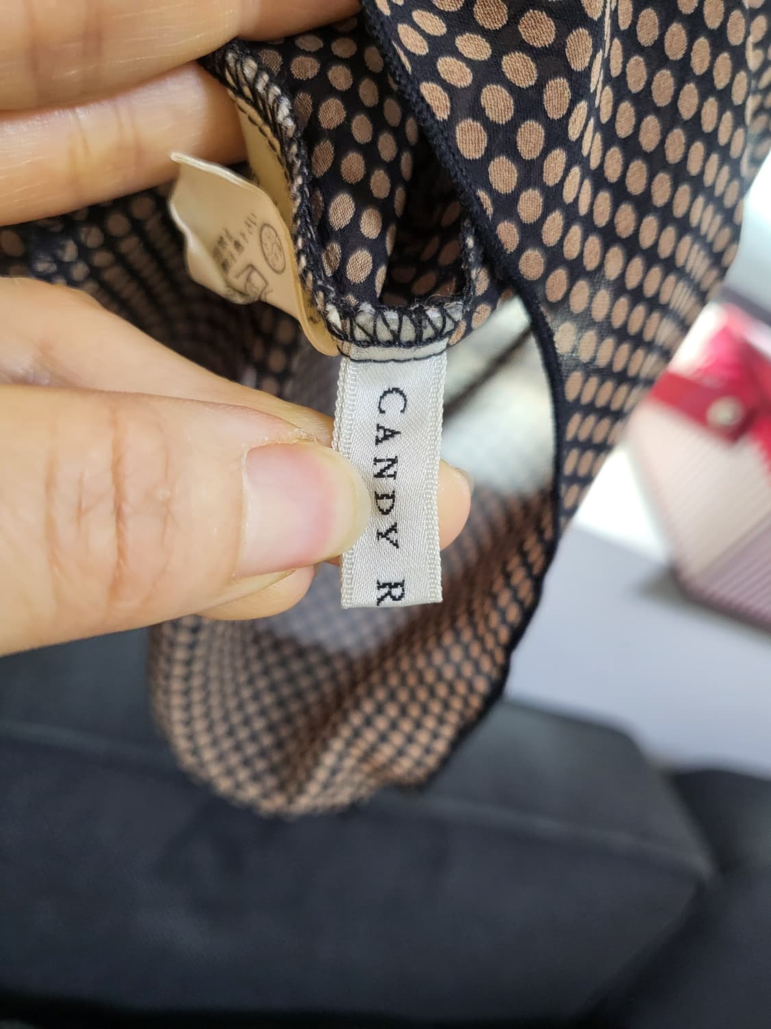 일본브랜드 candy octets 시스루 땡땡이 캐니솔 나시44-77 상품이미지6