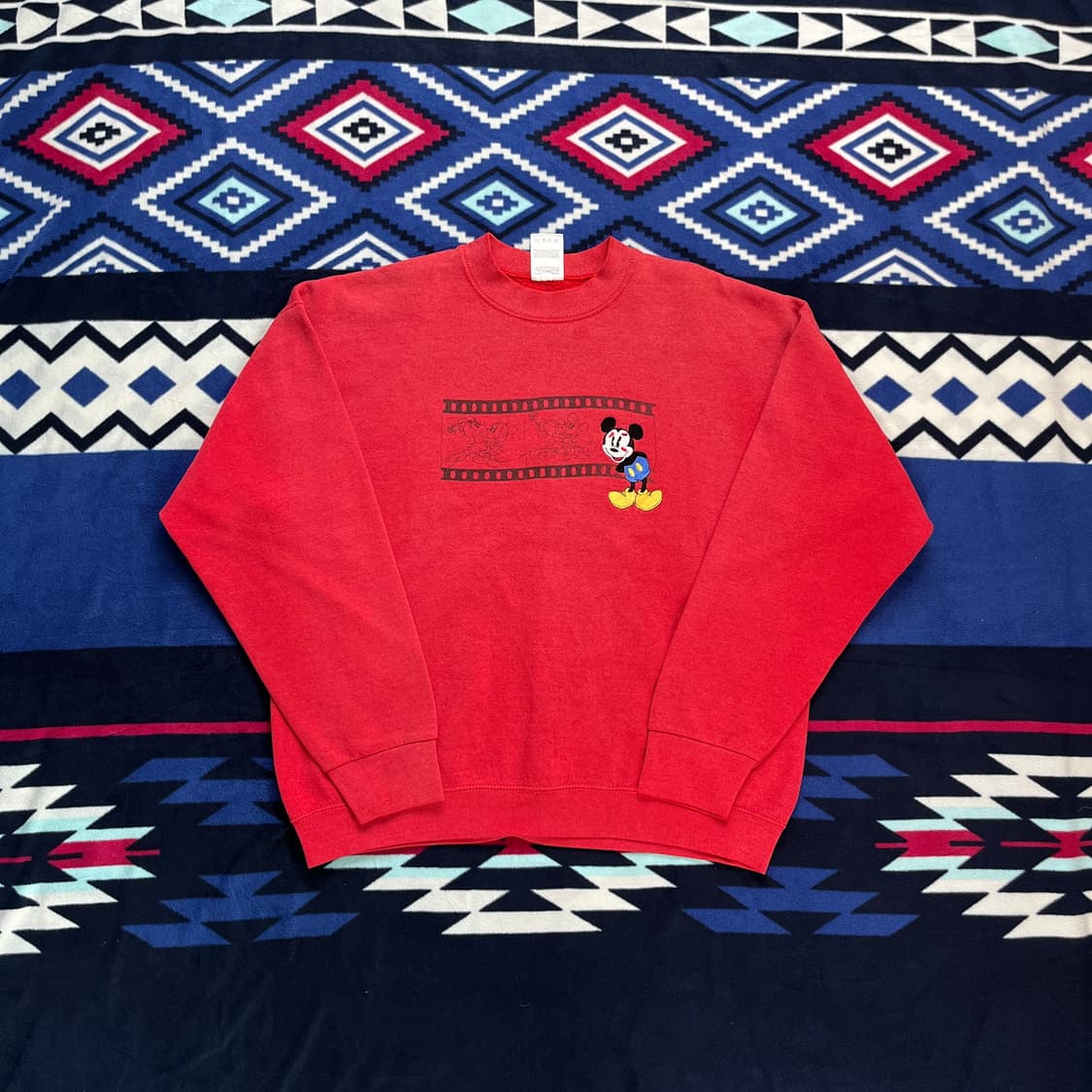90s USA 빈티지 미키자수 스웻셔츠(실측확인) 상품이미지1