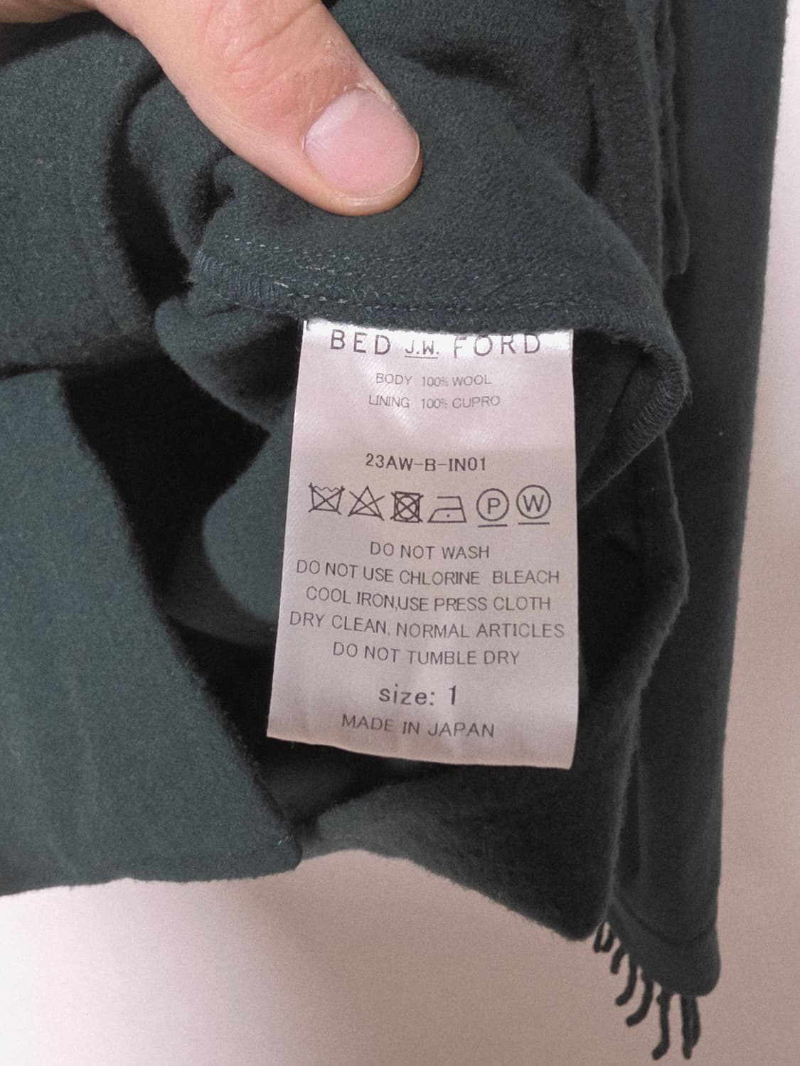 Bed J.W ford 23AW scarf jacket 상품이미지6