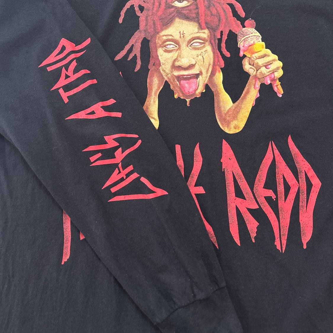 트리피 레드 롱슬리브 티셔츠 L 상품이미지5