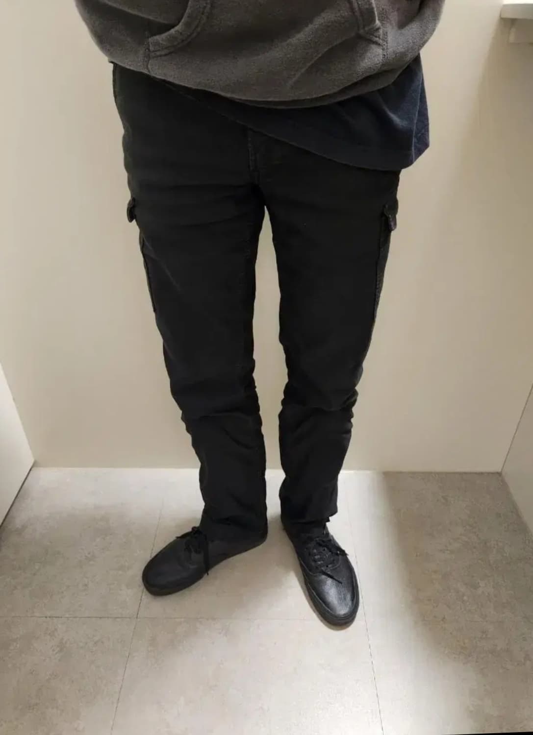 헐리우드런치마켓 블랙 카고 워크 팬츠 상품이미지1