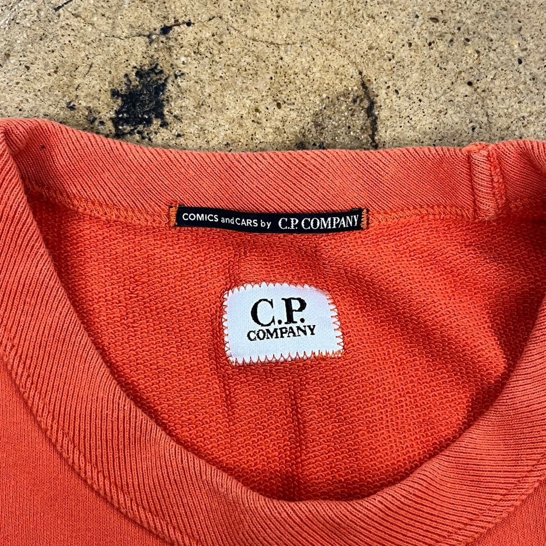 [정품/L] CP컴퍼니 캐릭터 프린팅 맨투맨 오렌지 b18 상품이미지5