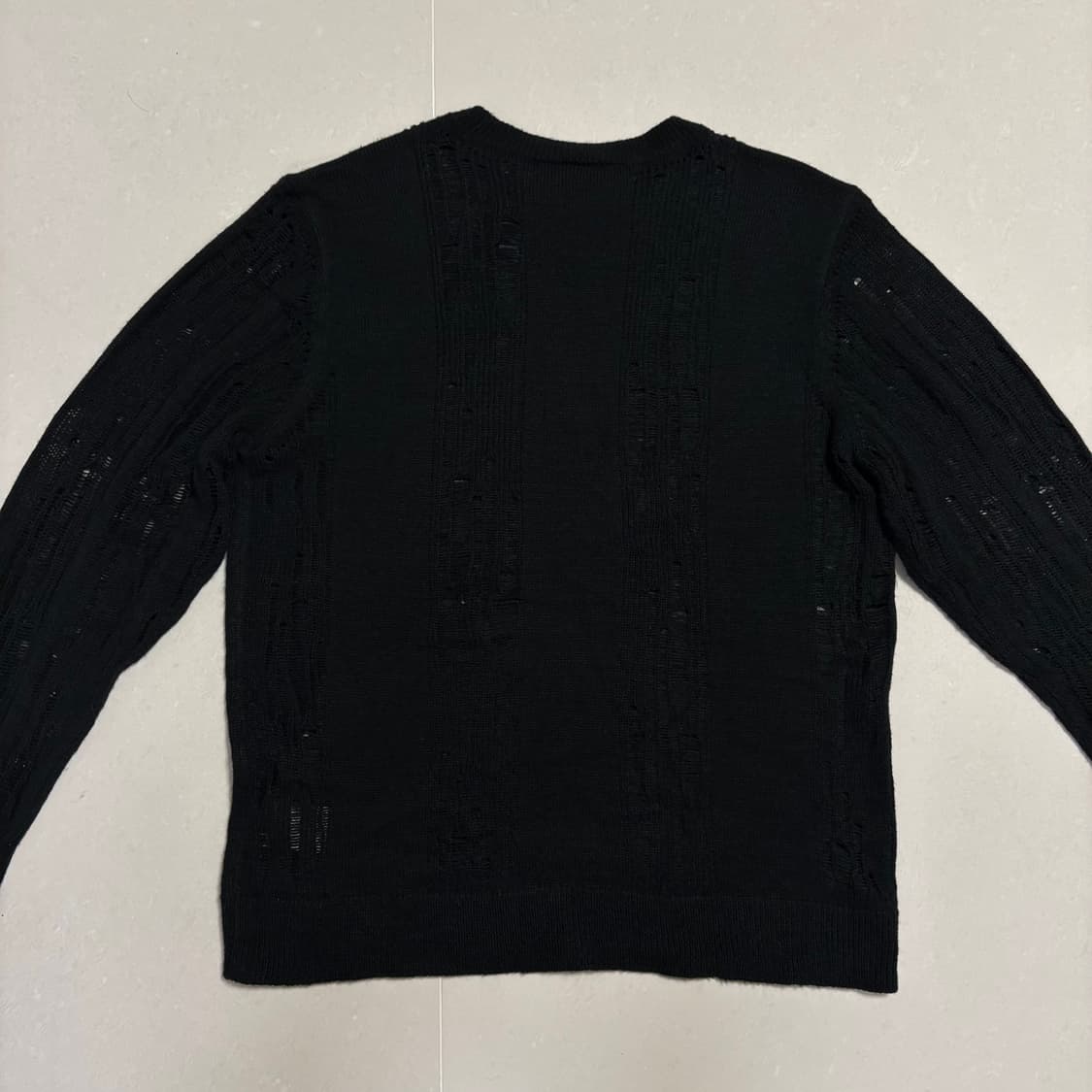 정품 아디다스 데미지 펀칭 니트 블랙 상품이미지6