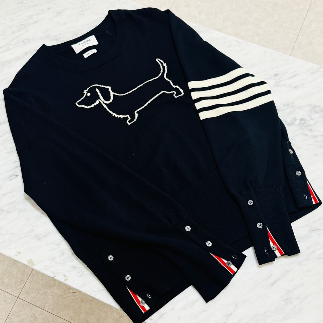 톰브라운 4bar 핵터 니트 상품이미지1