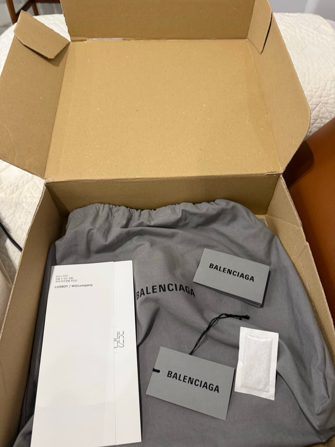 발렌시아가 NAVY CABAS SMALL CANVAS TOTE BAG 3 상품이미지2