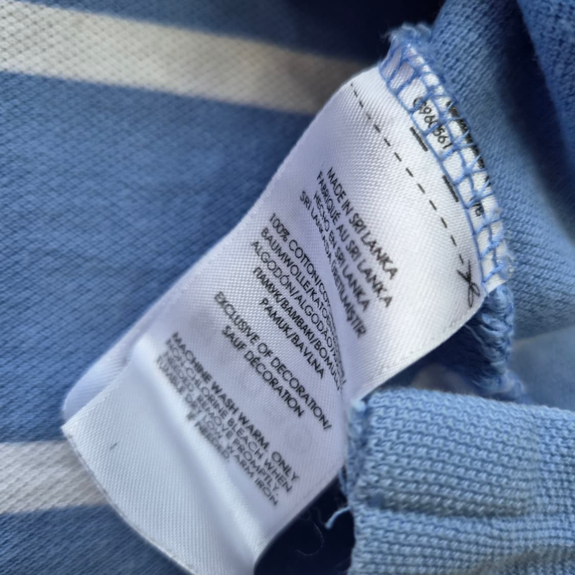 L) 폴로 랄프로렌 스트라이프 반팔 카라티 카라티셔츠 상품이미지5