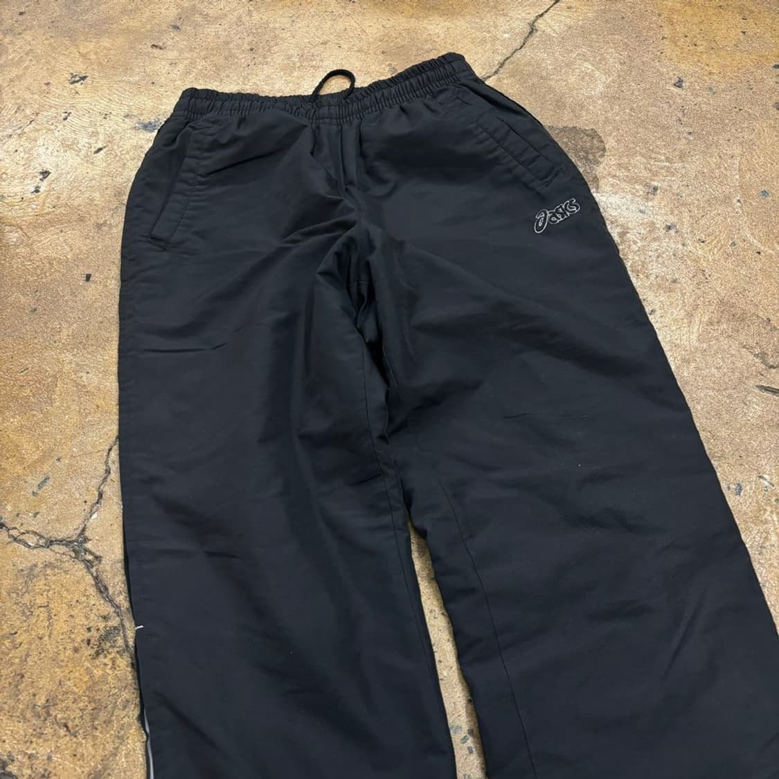 [정품/80] 아식스 블랙 트레이닝 바지  상품이미지1