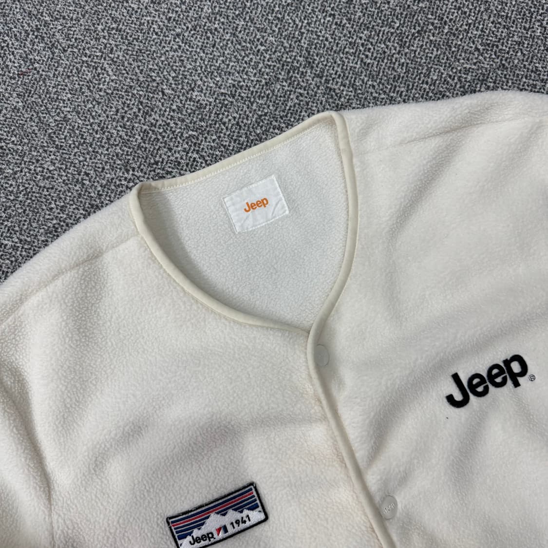 지프 레트로 마운틴 코지 후리스 가디건 상품이미지4