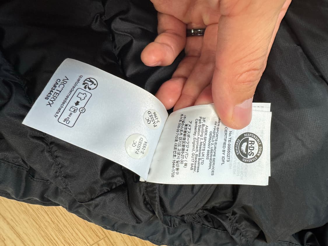 아크테릭스 토륨 재킷 블랙 XL 상품이미지3