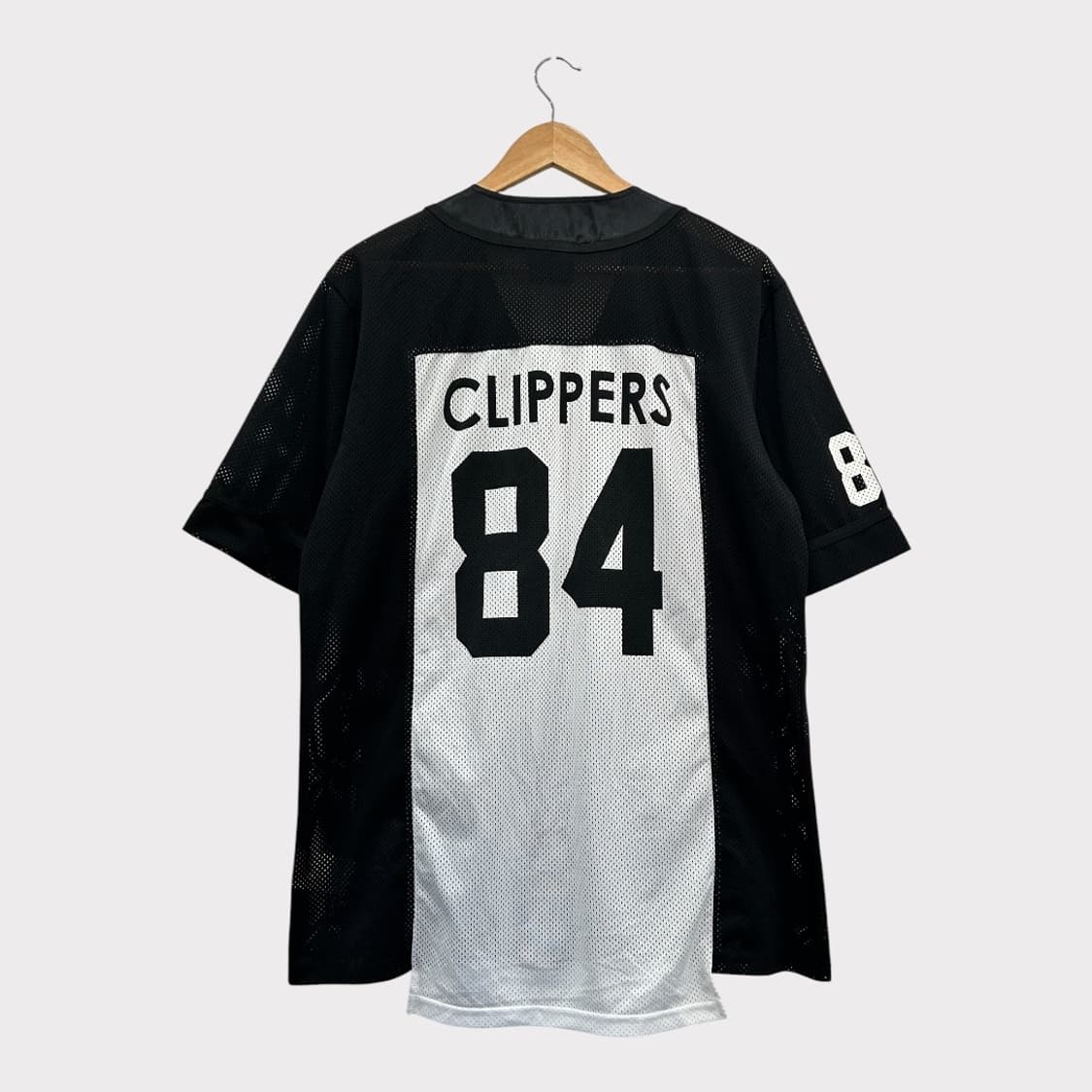 NBA LA 클리퍼스 84 반팔 메쉬 유니폼 블랙 상품이미지3