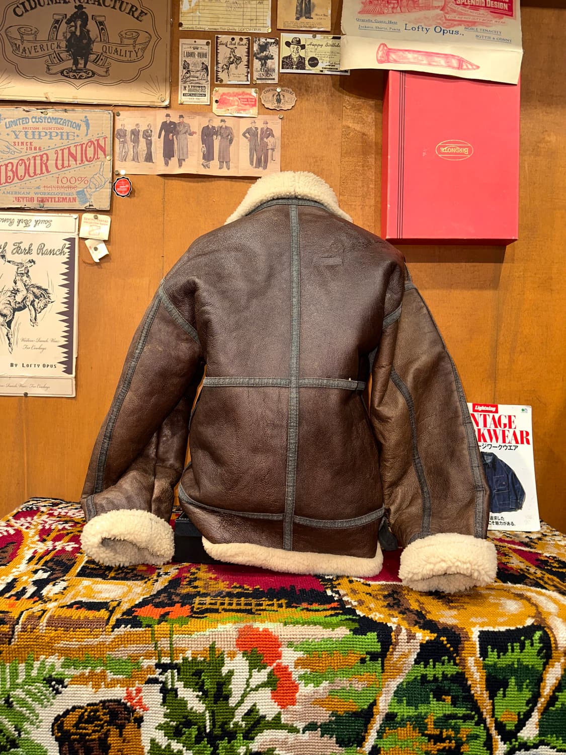 ( XL-2XL ) B3무스탕 양가죽무스탕 워크웨어 아메카지 밀리터리 상품이미지5