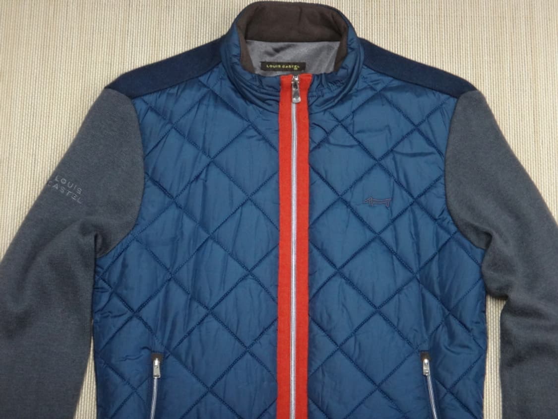 (95) 루이까스텔 골프 남성 니트 소매 패딩 집업 상품이미지3