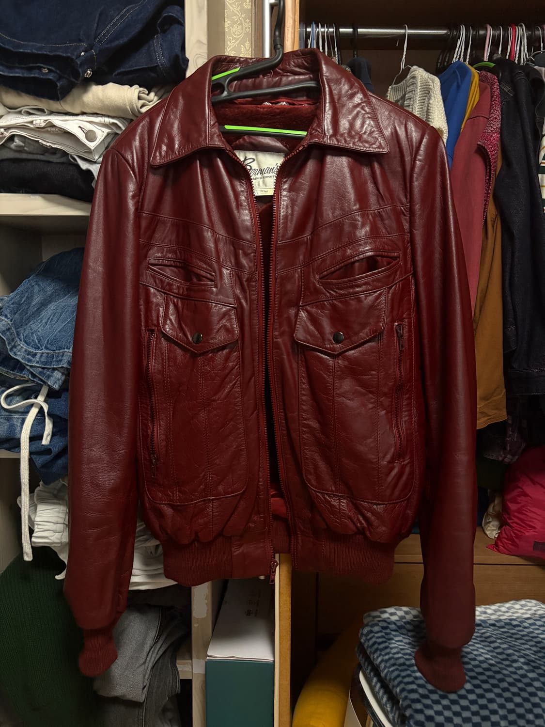 Berman’s leather jacket 상품이미지1
