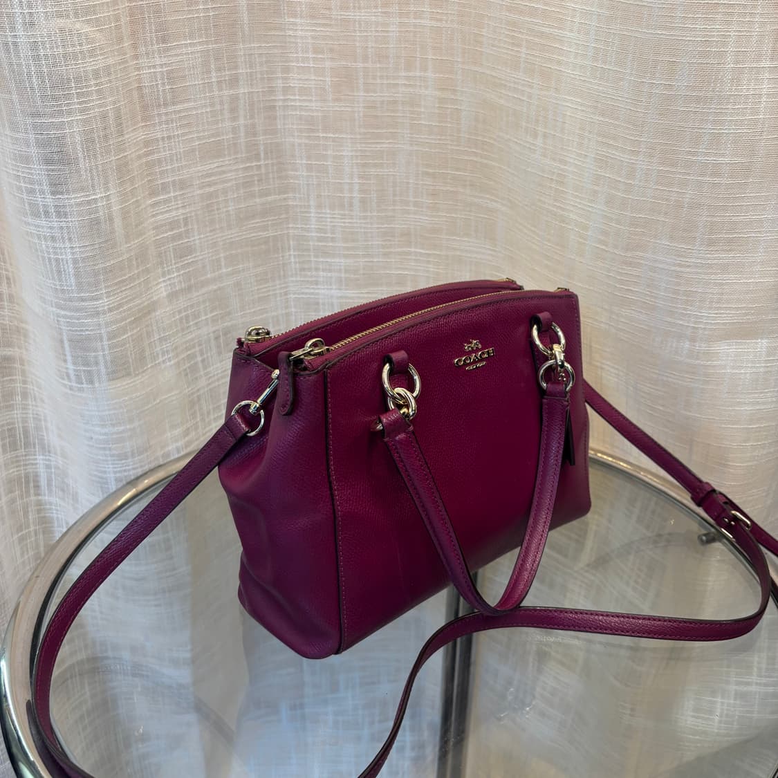 정품 코치 가죽 토트백 크로스백     상품이미지4