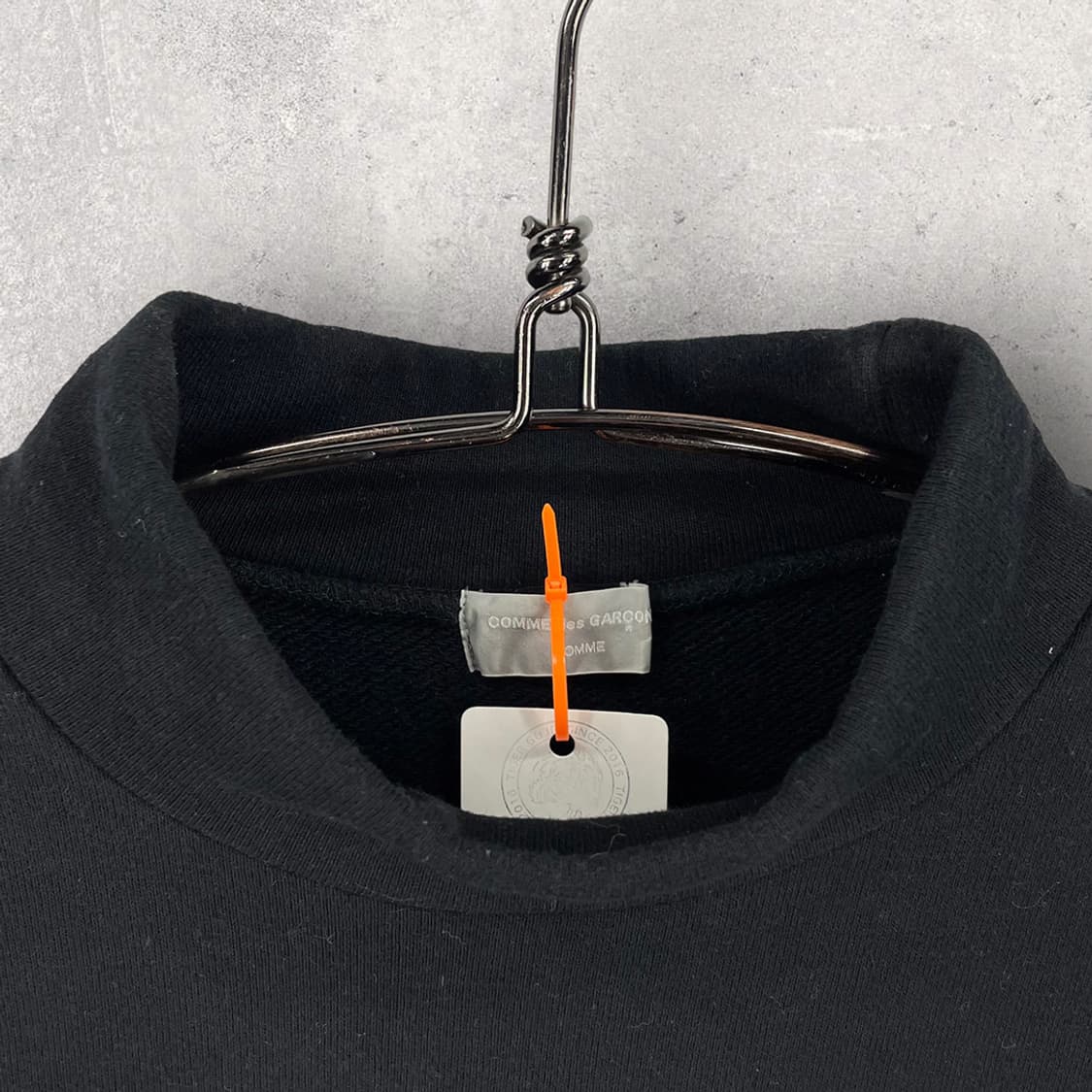 꼼데가르송 옴므 91’s 백로고 하프 넥 맨투맨 상품이미지5