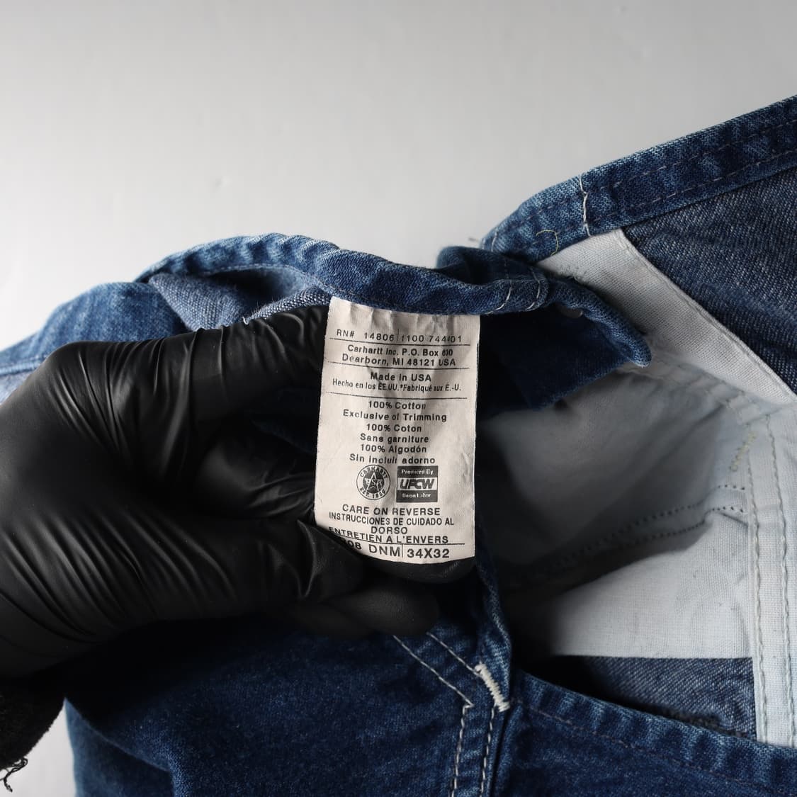 칼하트 오버올 블루 34 (MADE IN USA) 상품이미지8