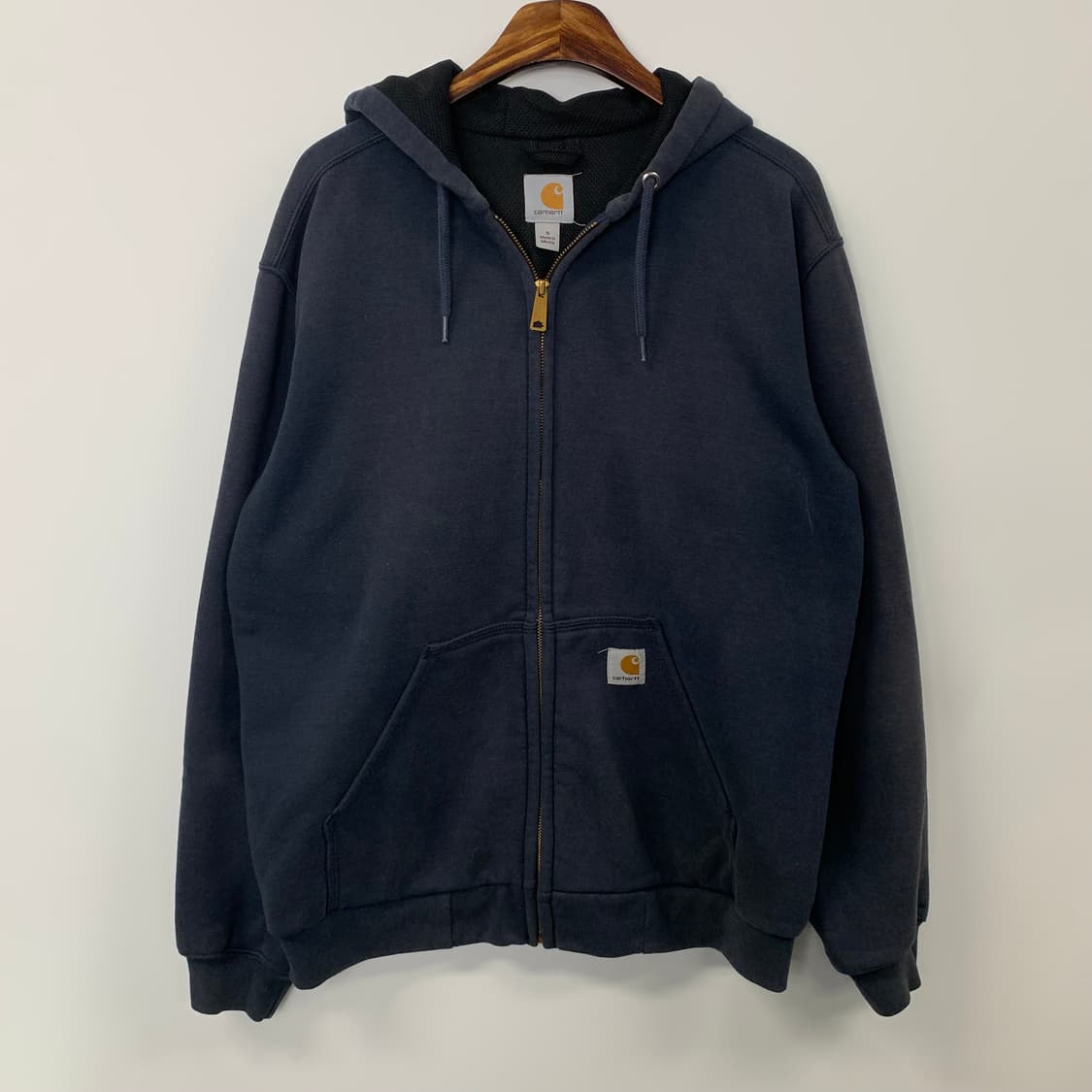 칼하트 레인디펜더 네이비 써멀 후드집업 상품이미지2